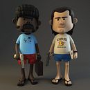 PULP FICTION. 3D, Character Design, 3D Character Design, and Traditional illustration project by Cesar Eclecticbox - 10.03.2018