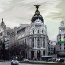 Madrid  . Ilustrație digitală și Pictura de Augusto Re - 10.06.2018