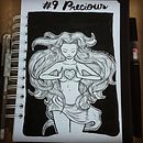 INKTOBER 2018. Un proyecto de Bocetado, Cómic, Dibujo, Dibujo artístico e Ilustración tradicional de Gabriela Veizaga - 10.10.2018