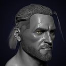 Geralt of Rivia - Bust. Design de personagens 3D, Escultura, e Modelagem 3D projeto de Miquel Purrà Teixidó - 26.08.2018