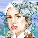 Marina. Desenho, Design de cartaz, Ilustração tradicional, Ilustração digital e Ilustração vetorial projeto de Irina Fokina - 15.10.2018