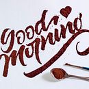 Good Morning - Coffee Texture . % Luis Armando Puse Parra tarafından hazırlanan Sanat ve El Sanatları, Ve Harfler projesi - 10.17.2018