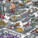 Illustration for Eyeyah! Magazine (Singapur). Ilustração tradicional e Ilustração digital projeto de Javier Arrés - 20.10.2018