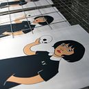 Estampación lámina para la ilustradora Gemma Quevedo. Printing project by Print Workers Barcelona - 10.24.2018