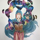 Proyecto final: "Dimensional Summoner". Traditional illustration project by Lucas Bursa - 12.02.2018