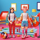 Millennial Party. Un proyecto de 3D, Animación, Dirección de arte, Diseño gráfico, Ilustración tradicional, Ilustración digital y Modelado 3D de Misa Urban - 15.10.2018