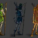 Character Design - Druid. Projekt z dziedziny Concept art, Kreat, wność, Projektowanie postaci, Trad, c i jna ilustracja użytkownika Carlos Rodriguez Gambelli - 03.11.2018