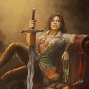 Rogue swordmaster. Un progetto di Belle arti, Arte concettuale, Creatività, Illustrazione tradizionale e Pittura di Gabriel Navarro Romero - 07.11.2018