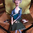 Virginia Woolf y encargos para amigos y familiares Ein Projekt aus dem Bereich H, werk, Nähen, Kreativität, Zeichnung, Design, Musterdesign, Design von Figuren und Malerei von Eugenia Rayas Rivera - 07.11.2018