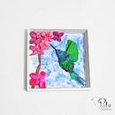 Colibrí papel 3D. Un proyecto de Papercraft de Karin Potter - 13.11.2018
