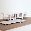 Maqueta Casa Farnsworth de Mies van der Rohe. Architecture project by Clàudia Balcells Carner - 11.14.2018