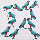 Diseño de aves en acrílico: Halcón peregrino y Periquito común.. Un proyecto de Diseño de Yaneth Plazas - 17.11.2018