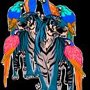 Tigers and parrots. Un projet de Art urbain, Beaux Arts, Esquisse , Créativité, Dessin, Design , Design graphique, Illustration traditionnelle, Illustration numérique , et Peinture de Isa - 17.11.2018