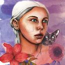 Mi Proyecto del curso: Retrato ilustrado en acuarela. Een project van  Tekening van LOLA MANJÓN - 21.11.2018