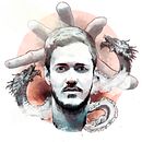 Mi Proyecto del curso: Retrato ilustrado de Dan Reynolds (Imagine Dragons) con Photoshop . Fine Arts project by Paola Fernández - 12.06.2018