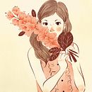 Astromelias. Projekt z dziedziny  R, sunek, Trad, c, jna ilustracja, Ilustracja c i frowa użytkownika Zindy López - 23.11.2018