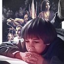 The NeverEnding Story Poster (AMP). Pencil Drawing, Traditional illustration, and Digital Illustration project by Juan Saniose - 11.23.2018