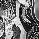 Mi Proyecto del curso: Introducción a la ilustración con tinta china . Un proyecto de Bellas Artes, Creatividad, Dibujo artístico e Ilustración tradicional de Amaia Arnal - 26.11.2018