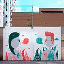 Seamos realistas, pidamos lo imposible - La Galería Urbana. Design, Traditional illustration, and Painting project by Vera Galindo - 11.26.2018
