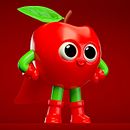 Super Fruities. Diseño de personajes para una marca de Jugo de frutas. 3D, Design de personagens, Design de personagens 3D e Ilustração tradicional projeto de Daniel Dominguez - 26.11.2018