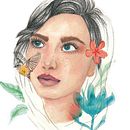 Mi Proyecto del curso: Retrato ilustrado en acuarela Ein Projekt aus dem Bereich Porträtzeichnung, Design, Traditionelle Illustration und Malerei von Ninoska Muñoz - 28.11.2018
