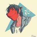 Fox Masqued Girl. Un proyecto de Ilustración tradicional de Javier Tierno - 03.12.2018