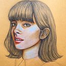 Mi Proyecto del curso: Ilustración con pastel y lápices de colores. Un proyecto de Bellas Artes, Dibujo artístico, Dibujo de Retrato e Ilustración tradicional de Nata Manrikovsky - 11.12.2018