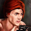 Procreate - "The Man Who Fell to Earth" (David Bowie). Un progetto di Disegno, Disegno artistico, Disegno di ritratti e Disegno realistico di Gabi Bucio - 17.12.2018