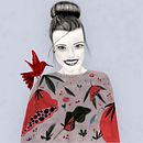 Mi Proyecto del curso: Retrato con lápiz, técnicas de color acrílicas y Photoshop. Un proyecto de Bellas Artes, Creatividad, Dibujo de Retrato, Diseño gráfico e Ilustración tradicional de Marián Muñoz - 28.12.2018