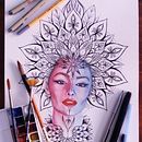 Mi Proyecto del curso: Retrato ilustrado en acuarela. Artes plásticas, Desenho artístico, Desenho de retrato, Design de personagens, Pintura, e Pintura em aquarela projeto de Iris Salamé - 29.12.2018