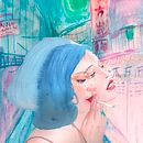 Ilustracion smoke girl. Un proyecto de Dibujo, Diseño editorial e Ilustración tradicional de Maria Sanagustin - 25.12.2018