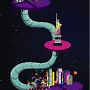 Ciudad Futurista. Un projet de Illustration vectorielle de María José Guzmán - 30.12.2018