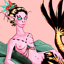 Sirena. Un proyecto de Diseño de personajes e Ilustración digital de Déssirée C. - 10.04.2018