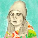 Mi Proyecto del curso: Retrato con lápiz, técnicas de color y Photoshop. Un progetto di Disegno di ritratti, Illustrazione tradizionale e Ritocco fotografico di Gardenia Silva - 03.01.2019