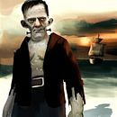Frankenstein. Projekt z dziedziny Trad, c i jna ilustracja użytkownika Ramiro - 02.01.2019