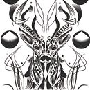 Mystic Deer - Práctica de ilustración 2016. Vector Illustration project by Jean Jovel - 08.10.2016