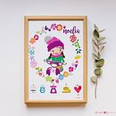 MINI NOELIA lámina new born. Traditional illustration project by MªAngeles de la Rosa González - 01.04.2019