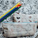 Hojitas! Mi proyecto final combinando dos cursos en Domestika.. Un projet de Création de motifs, Conception de produits, Création de costumes , et Estampe de Micaela Gallegos - 06.01.2019