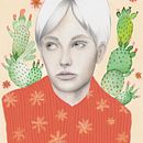 Mi Proyecto del curso: Retrato con lápiz, técnicas de color y Photoshop. Un proyecto de Ilustración tradicional de Eryka Ilarreta - 13.01.2019