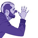 Ilustración de autorretrato vectorial.. Criatividade, Desenho de retrato, Design, Design gráfico, Ilustração tradicional, Ilustração digital e Ilustração vetorial projeto de Sente Ureña - 16.01.2019