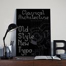 Classical Architecture Typography Ein Projekt aus dem Bereich Grafikdesign, T und pografie von Yosie Perez Jimenez - 18.01.2019