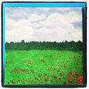 Campo de amapolas. Een project van Schilderij van Noelia García - 20.01.2019