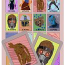 Lotería of the galaxy . % Lizbeth Flores Milán tarafından hazırlanan Geleneksel illüstras, on, Dijital İllüstras, on, Vektör İllüstras, Ve onu projesi - 07.20.2018