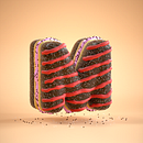 Sweet Type Ein Projekt aus dem Bereich 3D, Grafikdesign, Digitale Illustration, Lettering und 3-D-Modellierung von Ion Romero - 22.01.2019