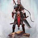 Okamara. Diseño de personaje para concept art. Concept Art, Character Design, and Traditional illustration project by Sandra Tirado Mestre - 01.31.2019