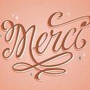 Los secretos dorados del lettering: Merci . % aleja_cuartasb1530 tarafından hazırlanan Harfler projesi - 01.31.2019
