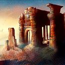The Forgotten Temple of Tolonte - Concept Art. Un projet de Art conceptuel, Illustration traditionnelle , et Peinture de Ignacio Kaluda - 04.02.2019