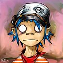2D de Gorillaz Al Estilo Karlos. Traditional illustration, and Digital Illustration project by Karlos Vargas - 02.27.2019