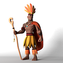 Fan Art de Matai Vasa de la pelicula Moana, inspirado en las figuras de Disney Infinity.. Un proyecto de 3D, Animación 3D, Animación de personajes, Diseño de personajes 3D y Modelado 3D de cubicolabdesign - 08.02.2019