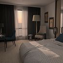 Hotel room Ein Projekt aus dem Bereich 3D, Digitale Architektur und Innenarchitektur von Rafael Martín Morales - 08.02.2019